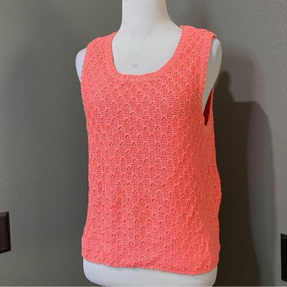 Forever 21 Neon Orange Sherbet Sleeveless Knit Top - Picture 9 of 9